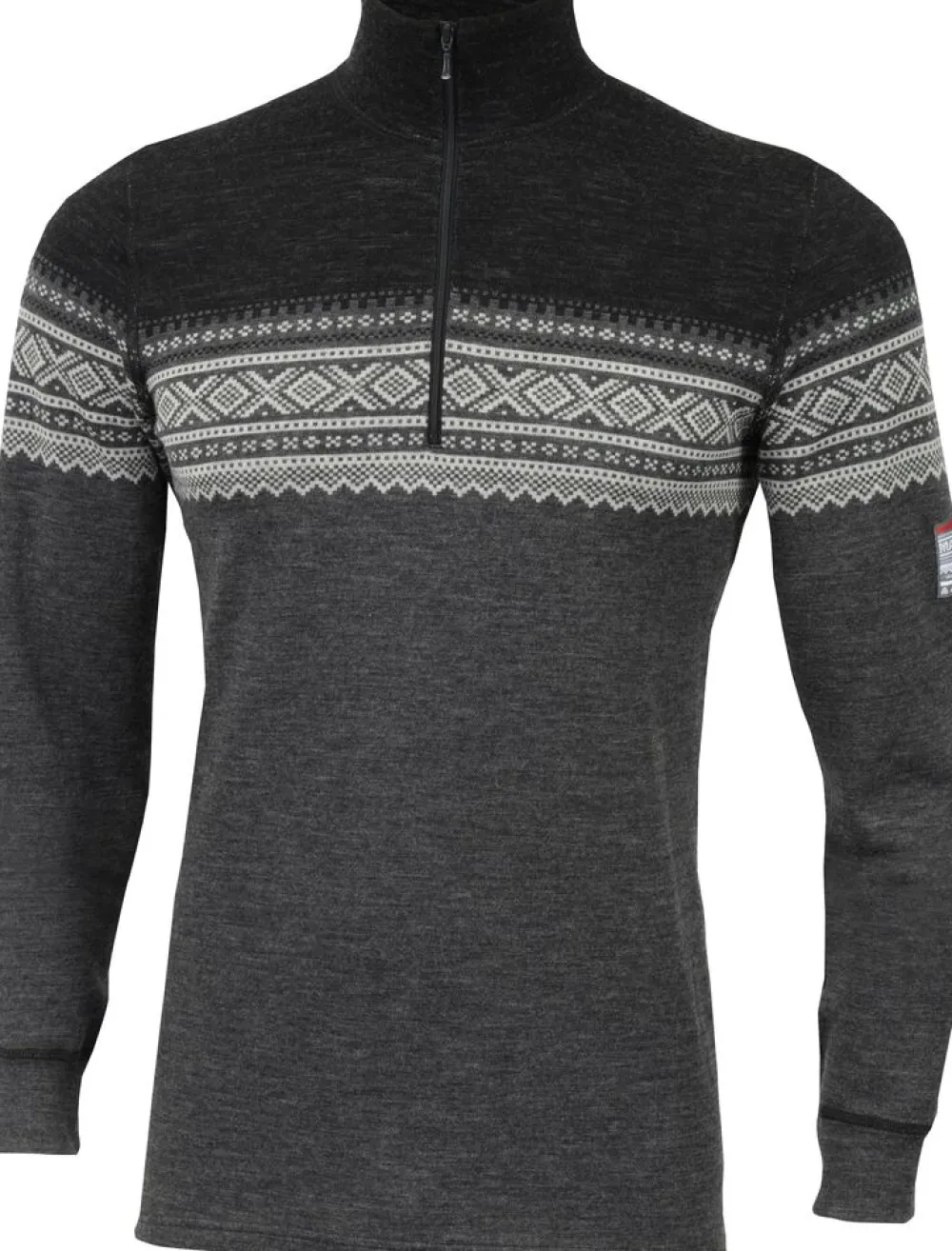 Heren Aclima Designwool marius mock neck with zip men