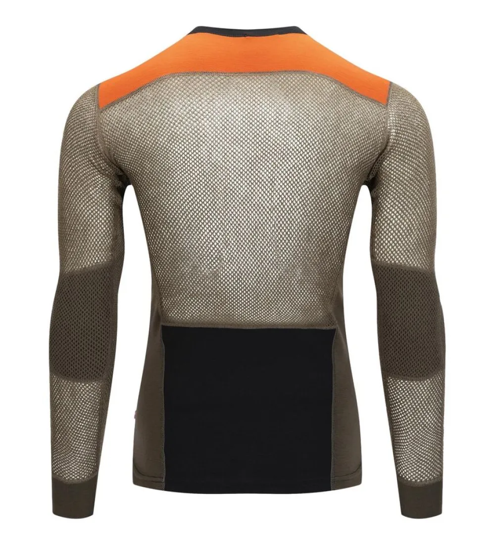 Heren Aclima Woolnet hybrid crew neck men