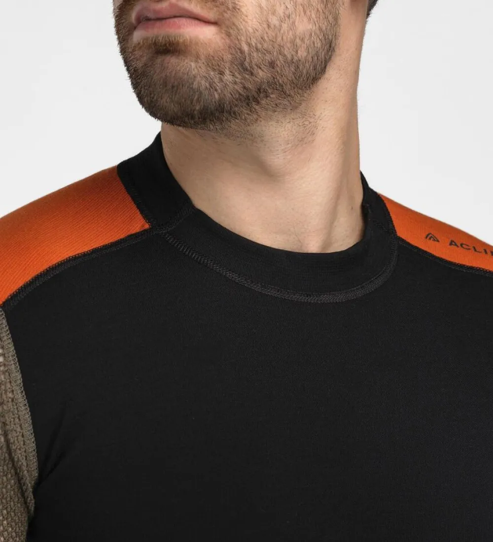 Heren Aclima Woolnet hybrid crew neck men