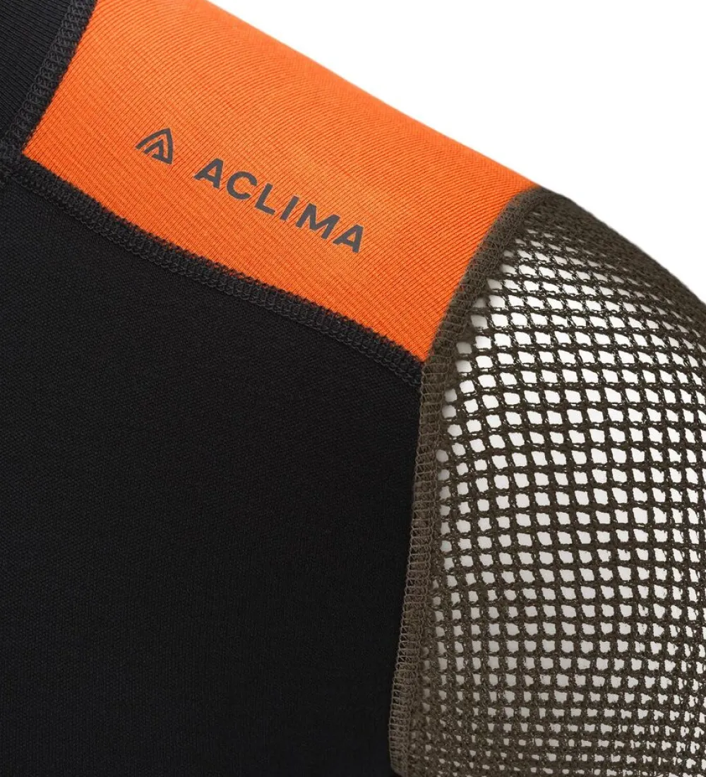 Heren Aclima Woolnet hybrid crew neck men