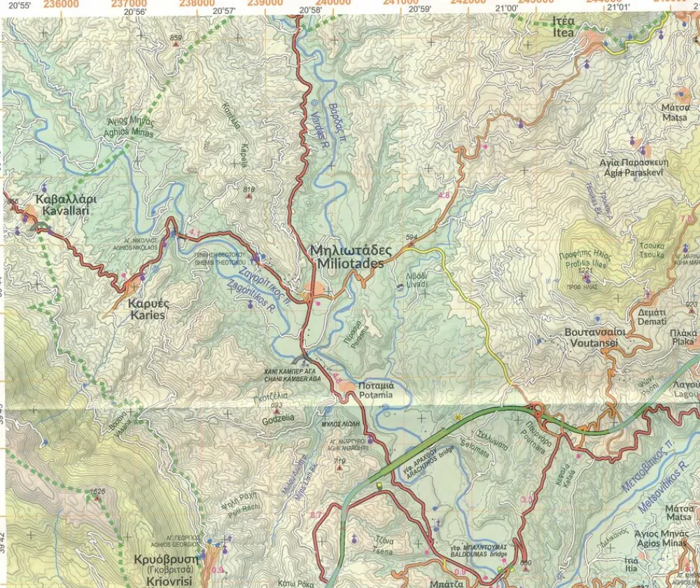 Anavasi Wandelkaart 6.4 Valia Kalda - Vasilitsa
