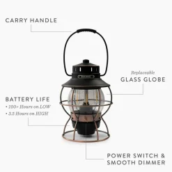 Barebones Railroad Lantern ocean blue-usb