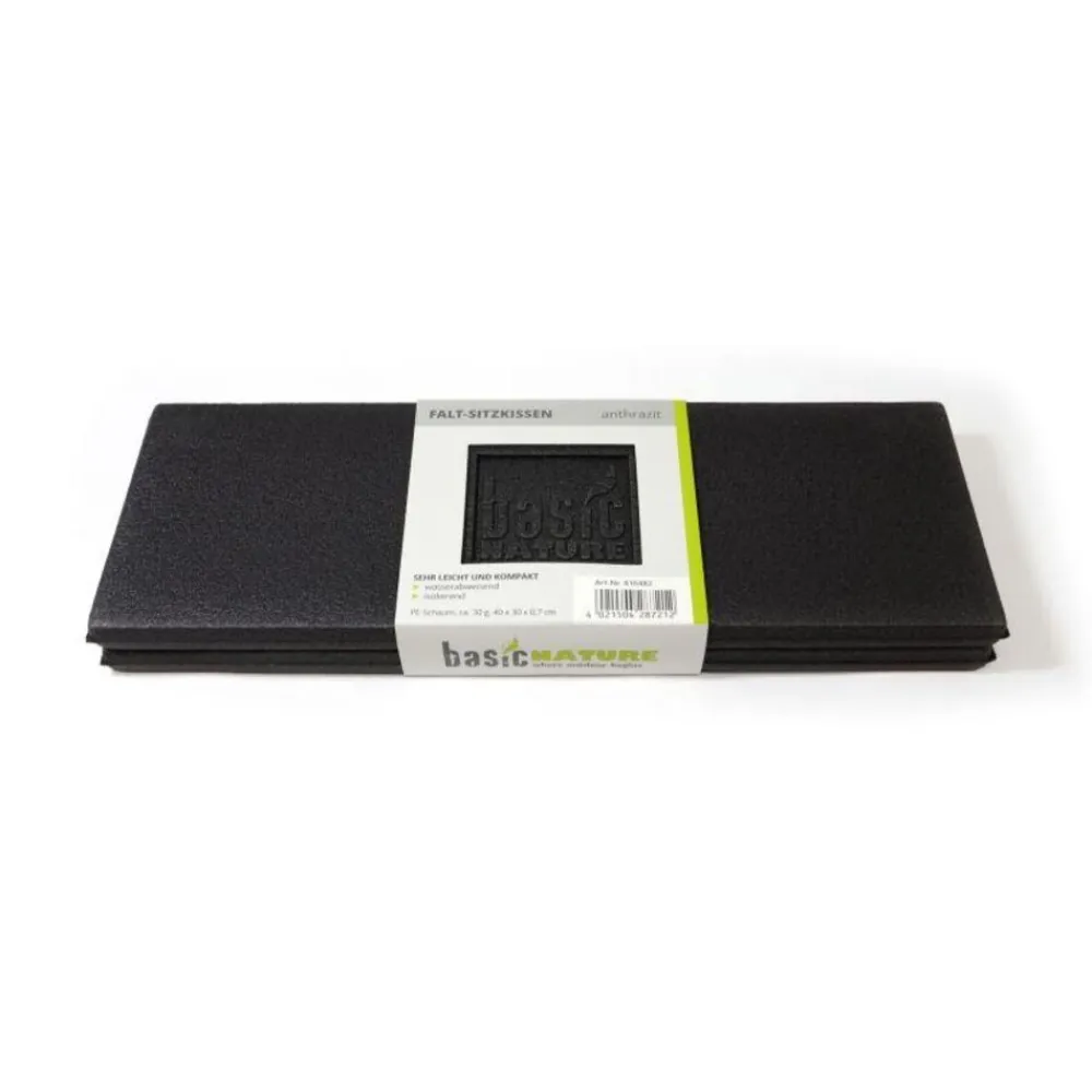 BasicNature Opvouwbare zitmat met vouw