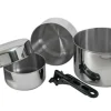 BasicNature Stainless steel set Biwak 3