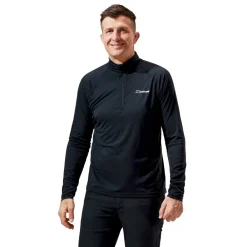 Heren Berghaus M Trailblazer LS half-zip tech tee