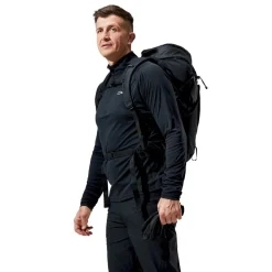 Heren Berghaus M Trailblazer LS half-zip tech tee