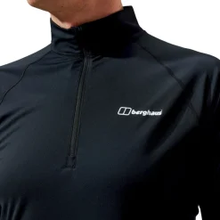 Heren Berghaus M Trailblazer LS half-zip tech tee