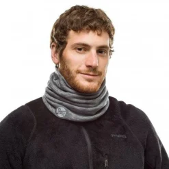 DAMES Buff Heavyweight merino wool fog grey multi strip