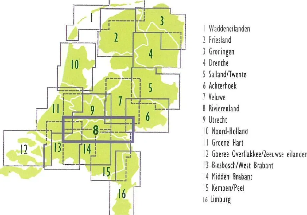 Buijten En Schipperheijn Sterkste fietskaart van de regio 08 Rivierenland