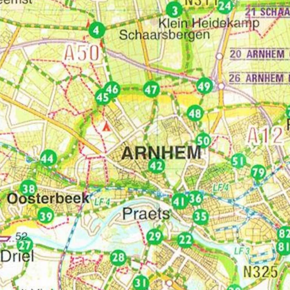 Buijten En Schipperheijn Sterkste Fietskaart van Nederland Noord en Zuid