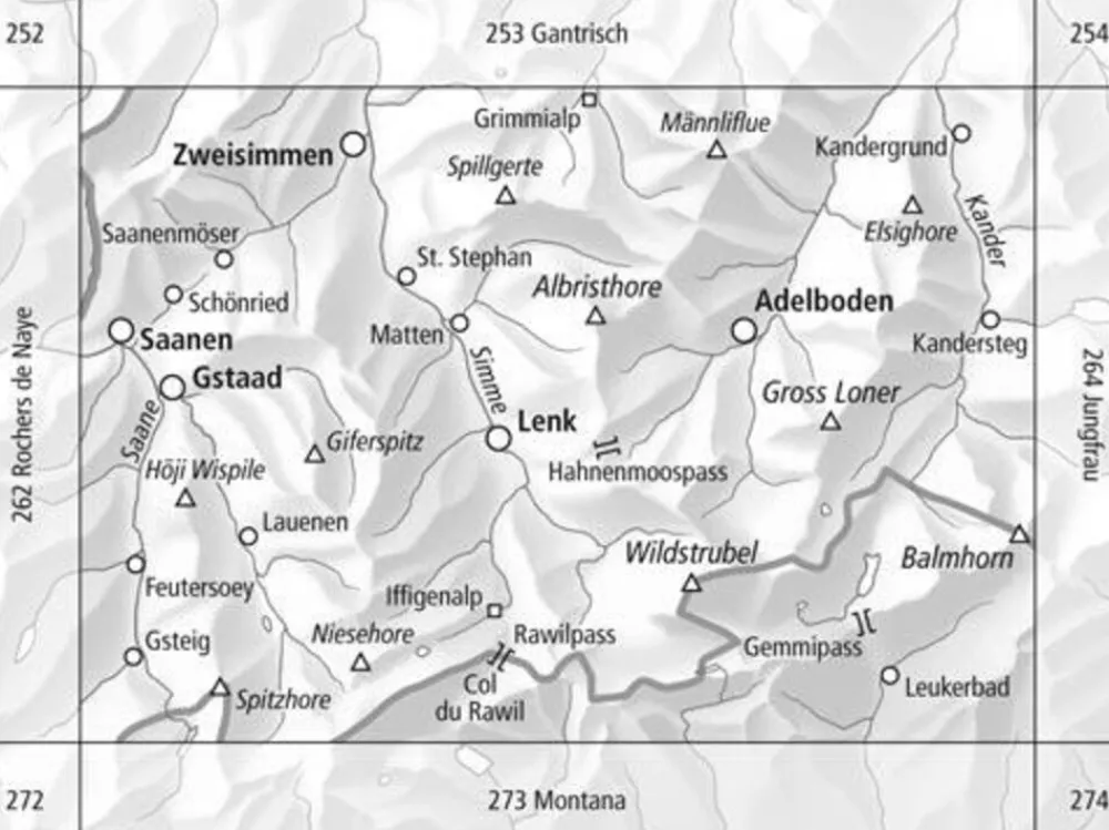 Bundesamt - Swisstopo Skitoerkaart 263S Wildstrubel - Gstaad - Lenk