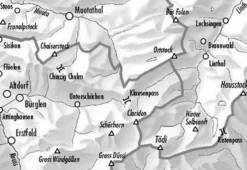 Bundesamt - Swisstopo Skitoerkaart 246S Klausenpass