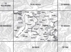 Bundesamt - Swisstopo Topografische kaart 286 Malcantone