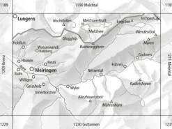 Bundesamt - Swisstopo Topografische kaart 1210 Innertkirchen