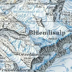 Bundesamt - Swisstopo Topografische kaart 1286 St-Leonard
