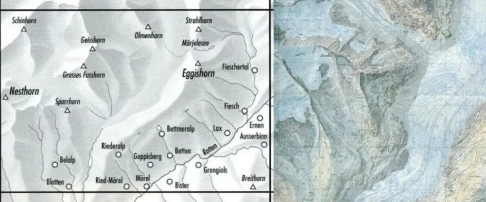 Bundesamt - Swisstopo Topografische kaart 1269 Aletschgletscher