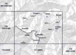 Bundesamt - Swisstopo Topografische kaart 1157 Sulzfluh