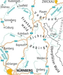 BVA ADFC Fietskaart 18 Oberfranken - Vogtland