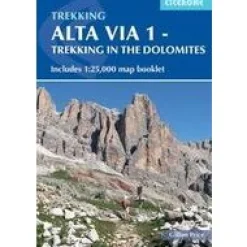 Cicerone Wandelgids Alta Via 1 trekking in the Dolomites