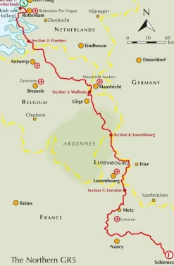 Cicerone Wandelgids GR5 Trail Benelux & Lorraine