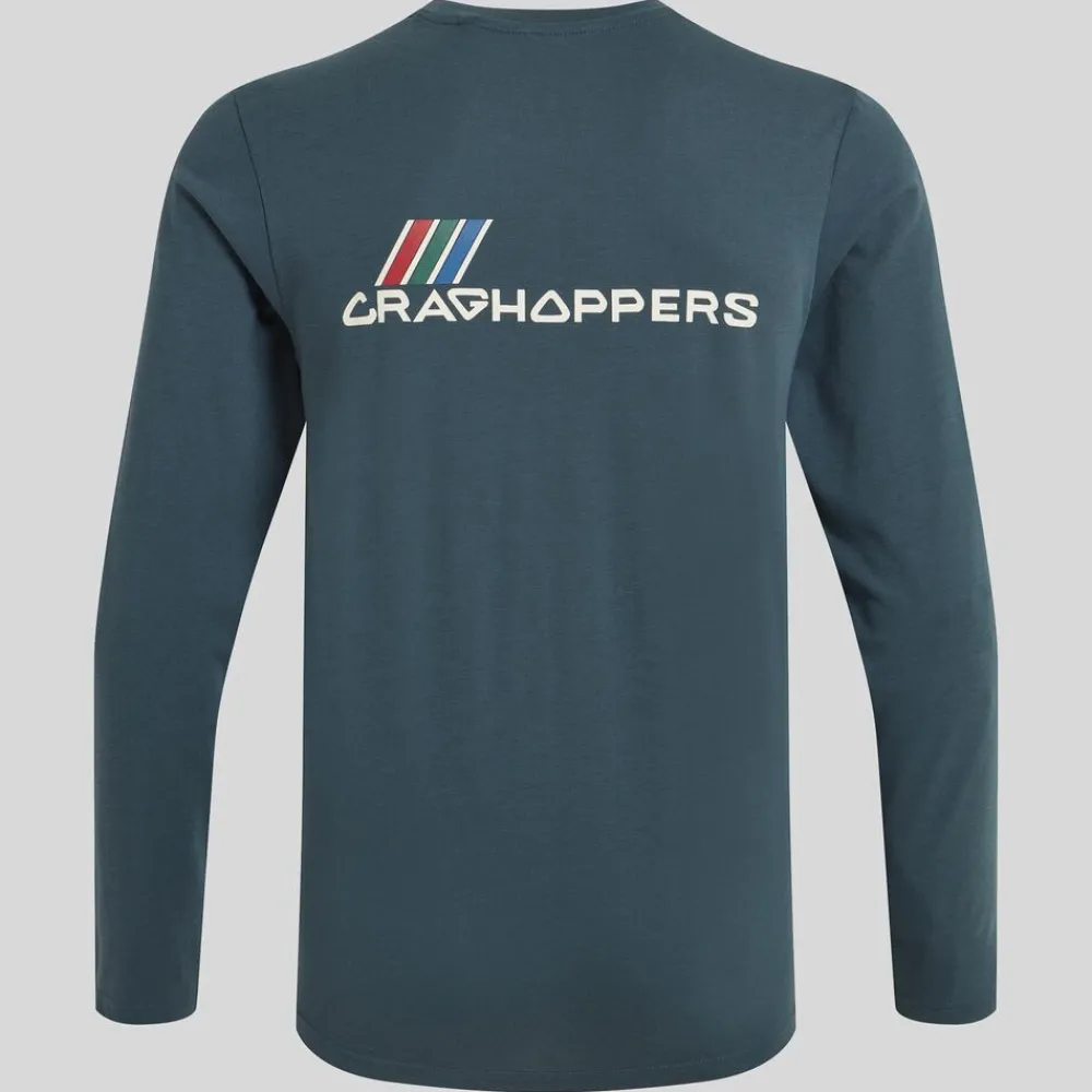 Heren Craghoppers Nosilife Abel Long Sleeved T-Shirt