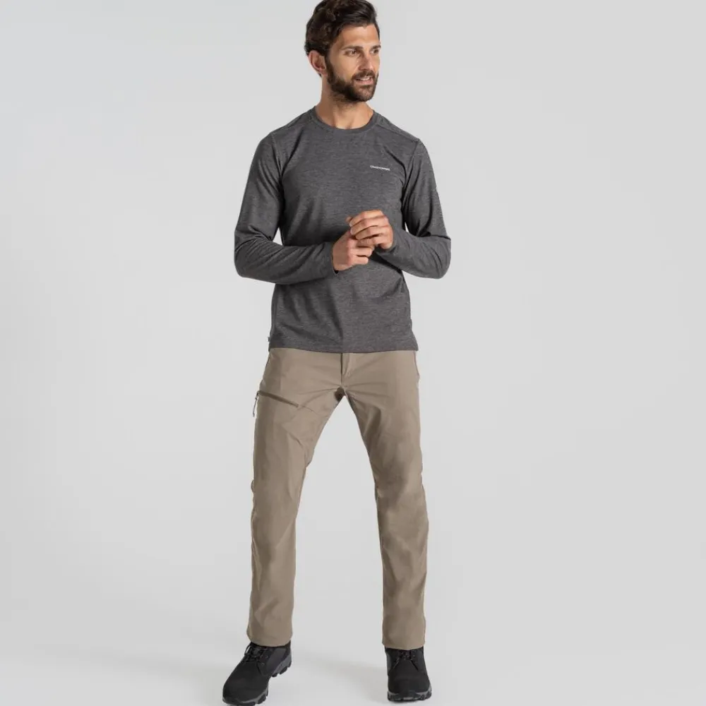 Heren Craghoppers Nosilife Abel Long Sleeved T-Shirt