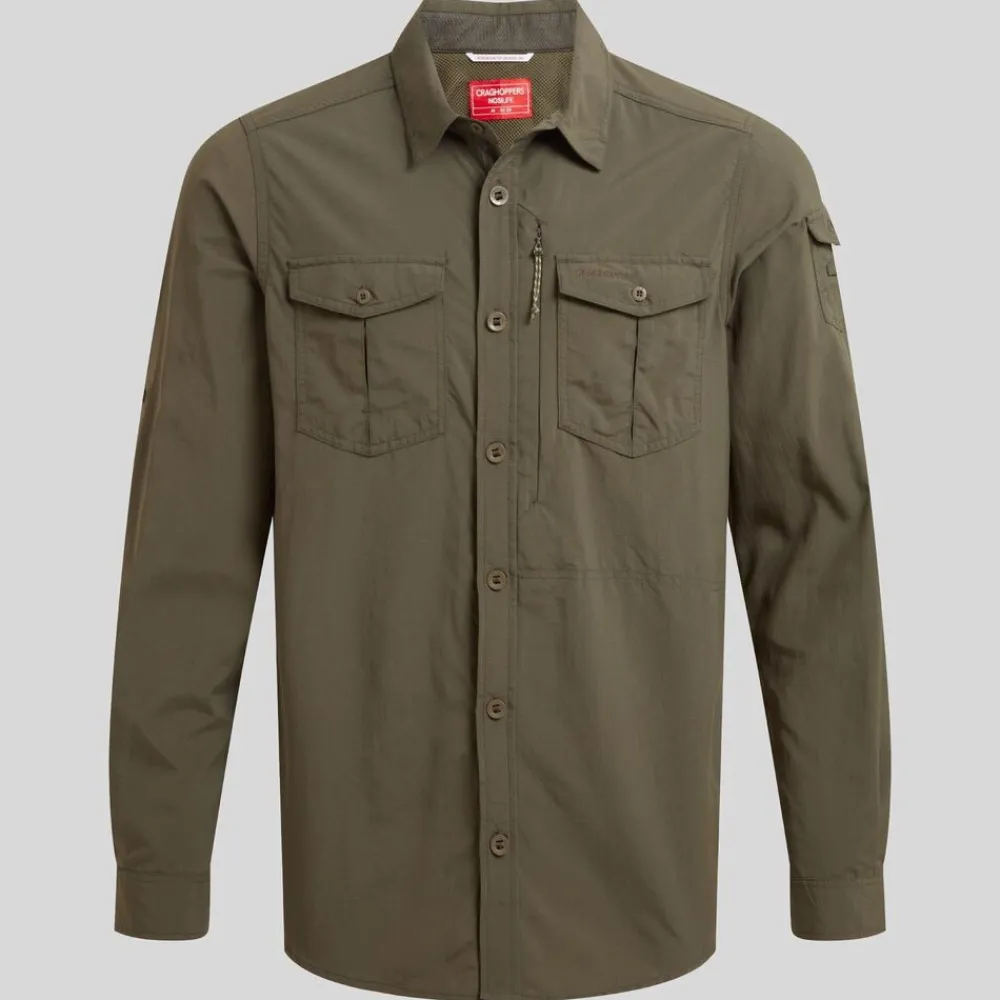 Heren Craghoppers Nosilife Adventure Long Sleeved Shirt III
