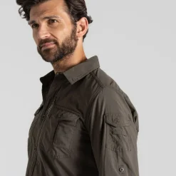 Heren Craghoppers Nosilife Adventure Long Sleeved Shirt III
