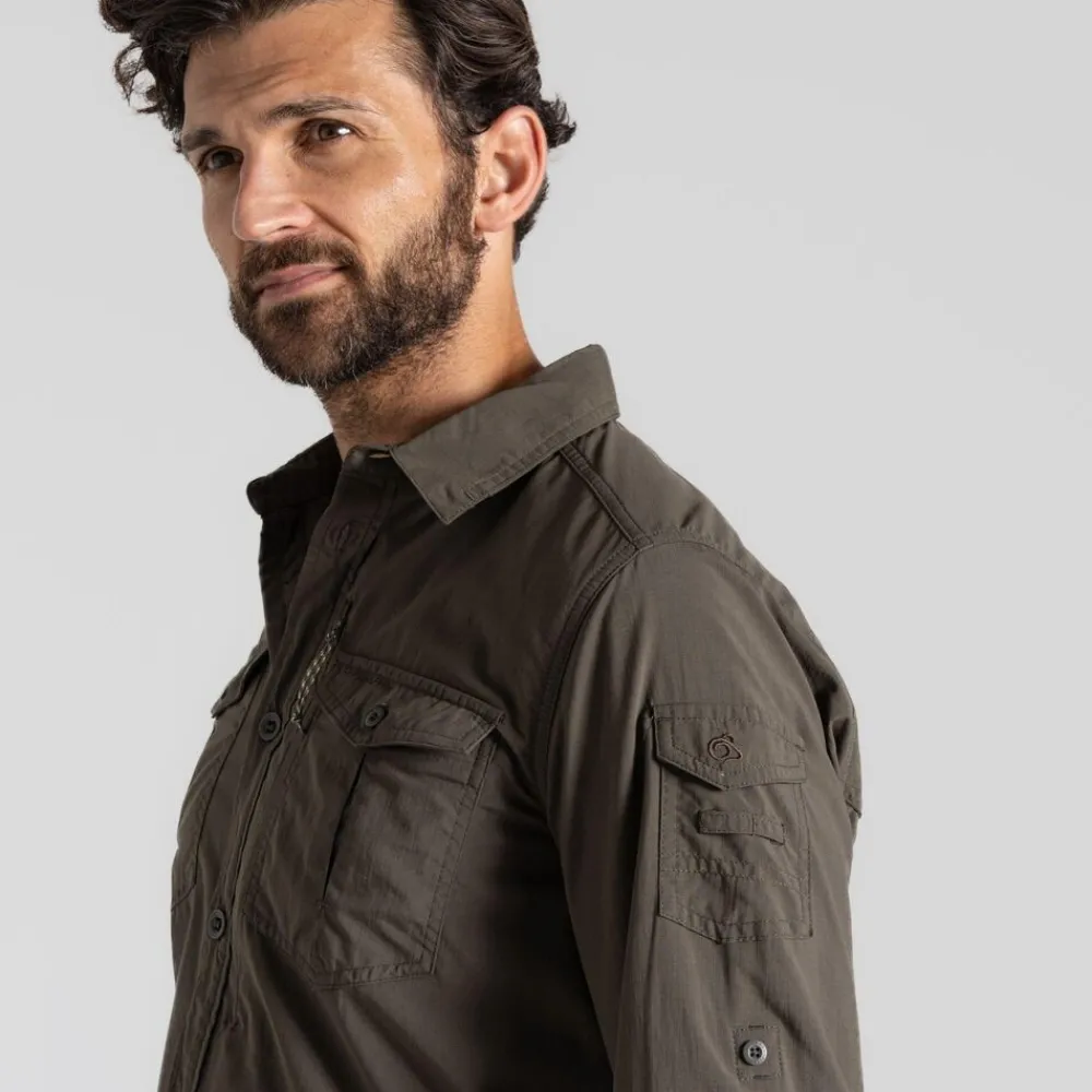Heren Craghoppers Nosilife Adventure Long Sleeved Shirt III