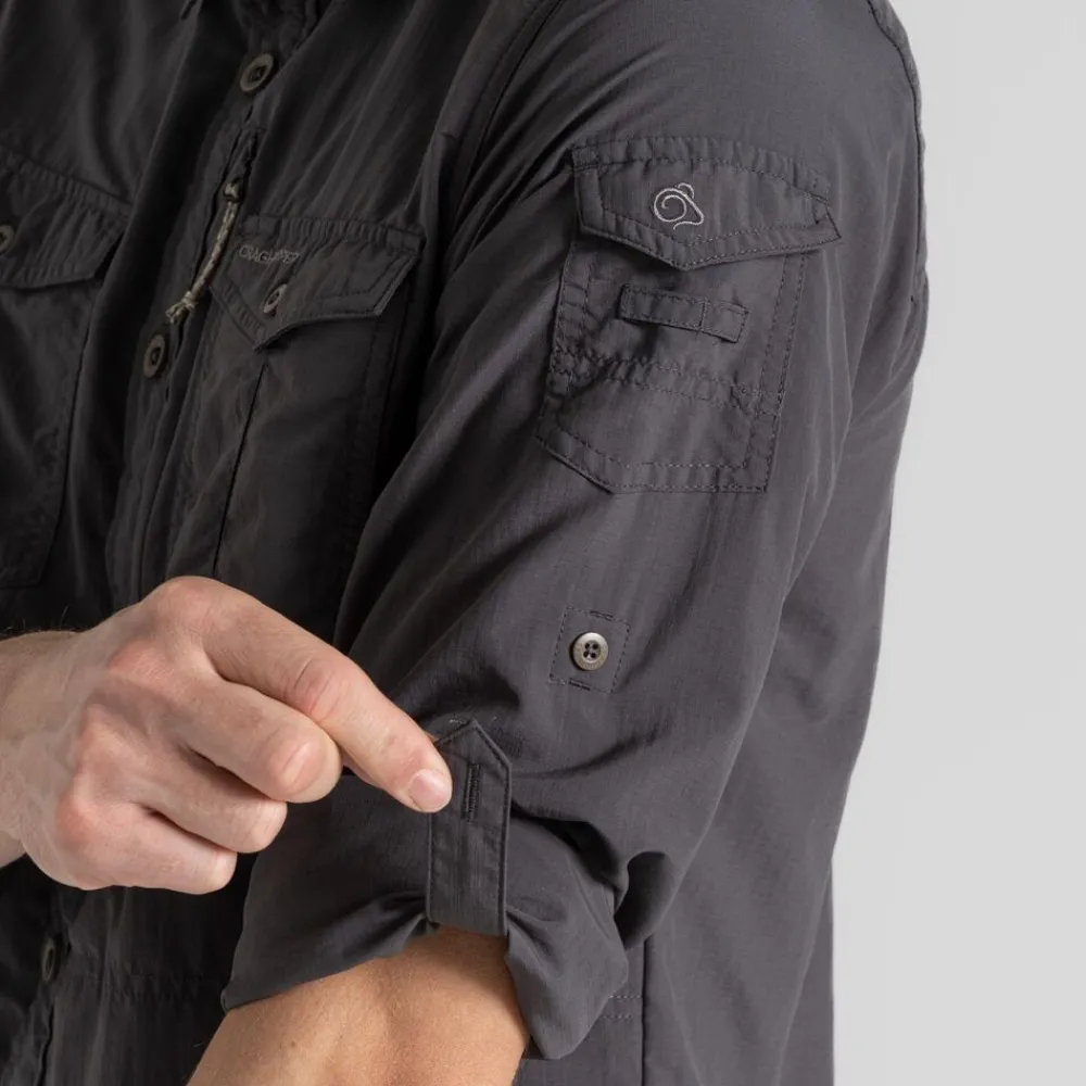 Heren Craghoppers Nosilife Adventure Long Sleeved Shirt III