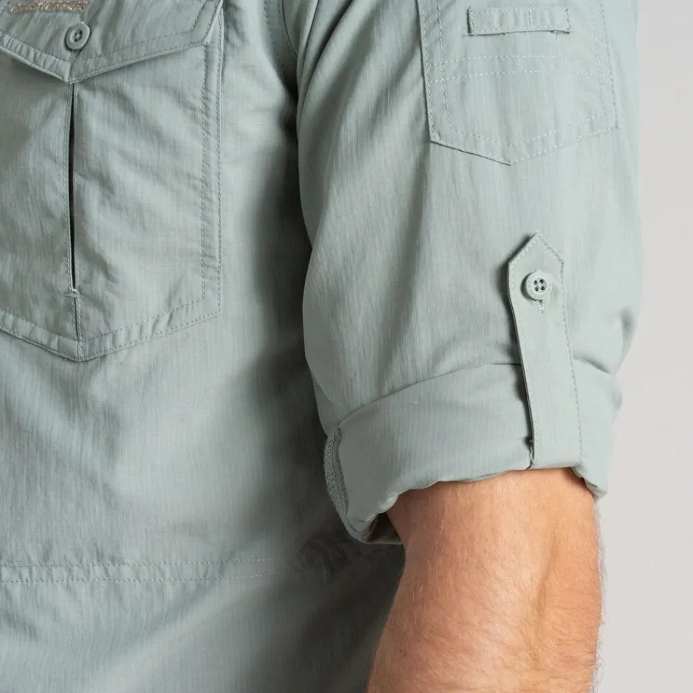 Heren Craghoppers Nosilife Adventure Long Sleeved Shirt III
