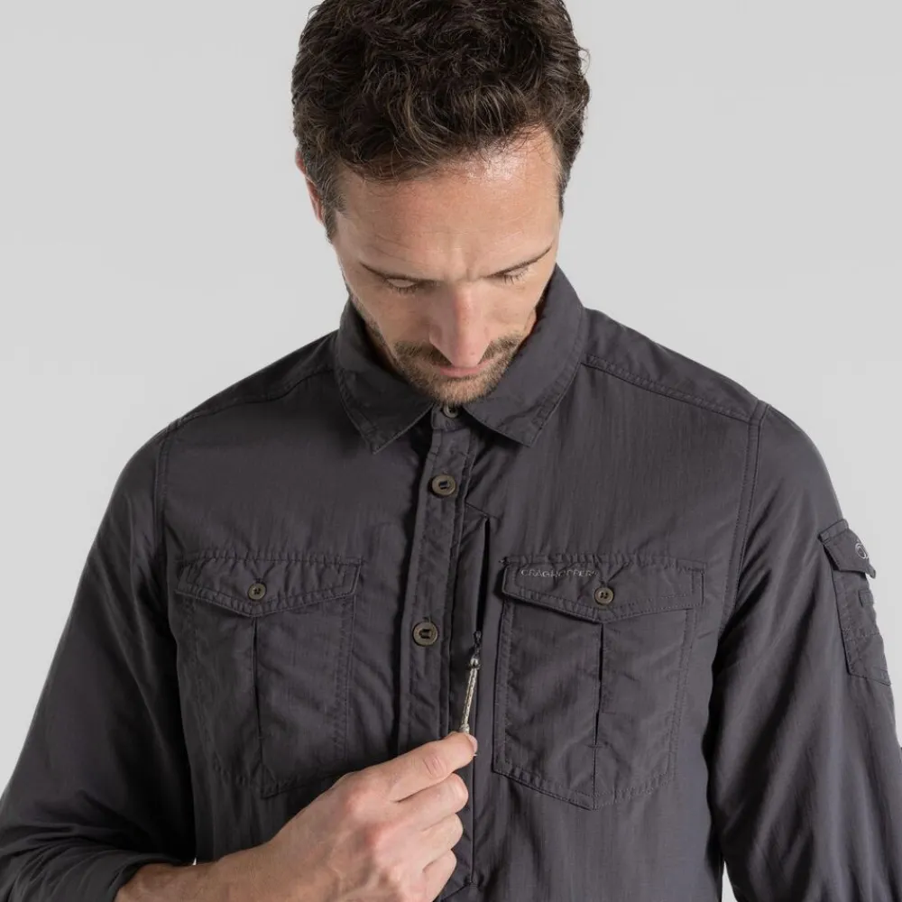 Heren Craghoppers Nosilife Adventure Long Sleeved Shirt III