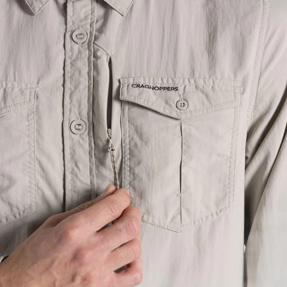 Heren Craghoppers Nosilife Adventure Long Sleeved Shirt III