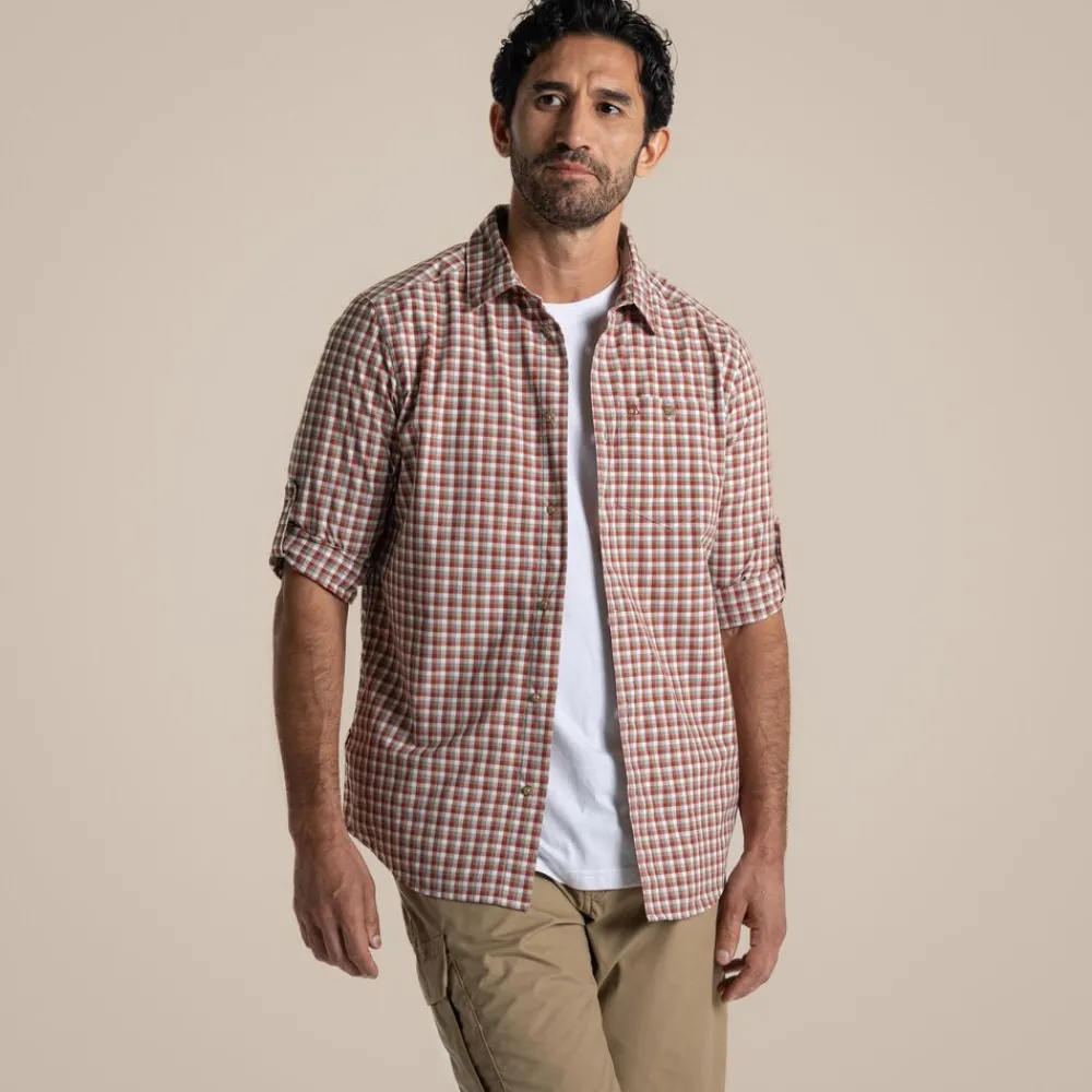 Heren Craghoppers Nosilife Nuoro Check LS shirt men