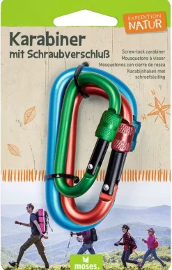 expeditie natuur Karabijnhaken set 3 st.