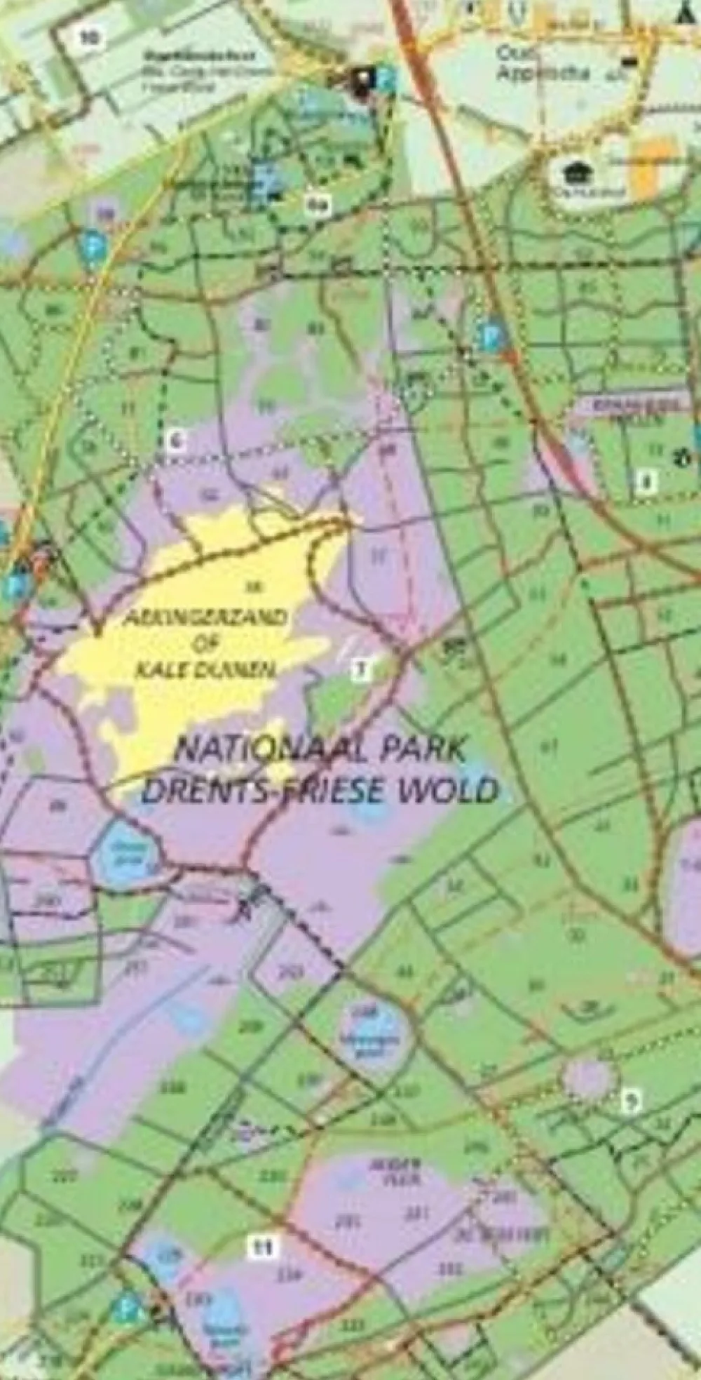 Falk Wandelfietskaart 08 Nationaal Park Drents-Friese Wold