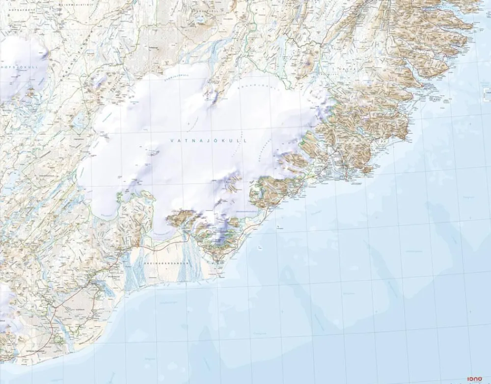 Ferdakort maps ijsland Wegenkaart 4 IJsland Zuidoost