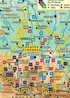 FF Randonnee Wandelgids D065 Hautes-Pyrenees a pied