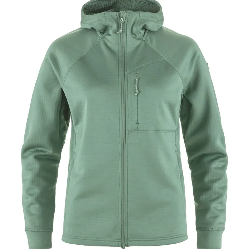 DAMES Fjallraven Abisko Grid Fleece Hoodie W