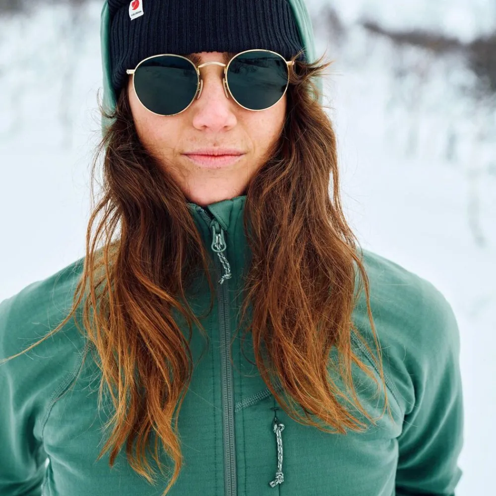 DAMES Fjallraven Abisko Grid Fleece Hoodie W