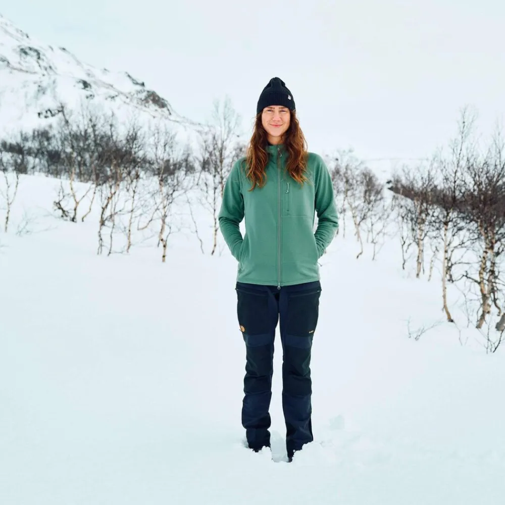 DAMES Fjallraven Abisko Grid Fleece Hoodie W