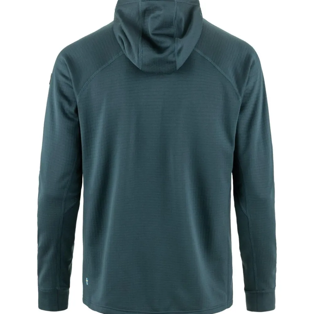 Heren Fjallraven Abisko Grid Fleece Hoodie M