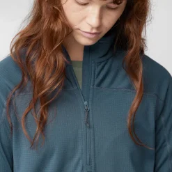 DAMES Fjallraven Abisko lite fleece half zip W