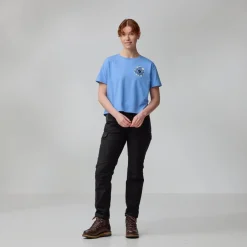 DAMES Fjallraven Fjallblomster Logo T-Shirt W