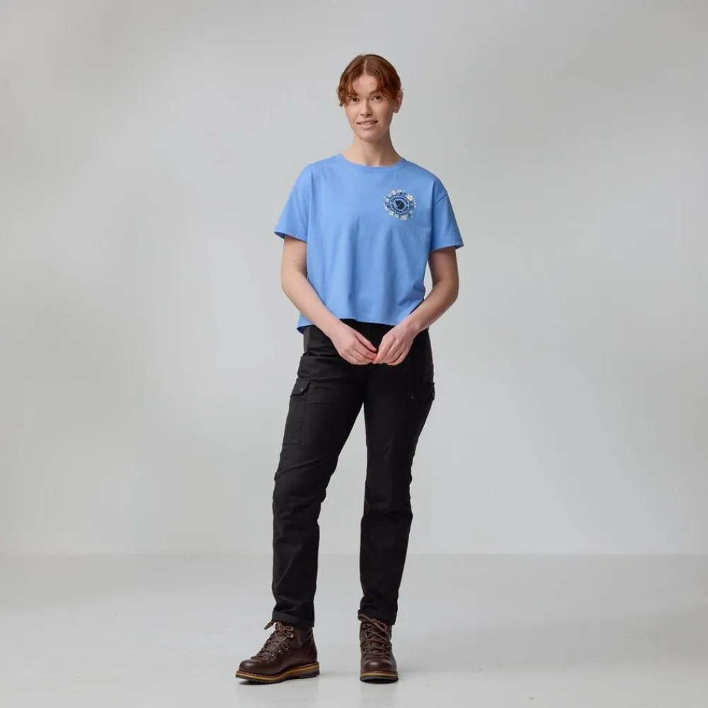 DAMES Fjallraven Fjallblomster Logo T-Shirt W