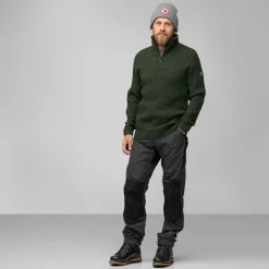 Heren Fjallraven Ovik half zip knit M