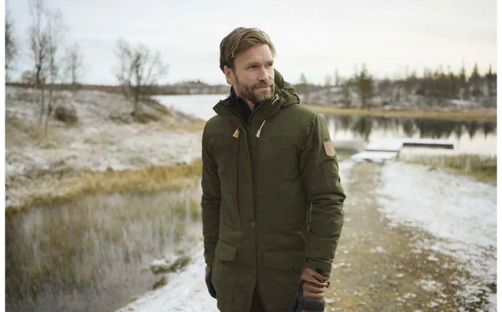 Heren Fjallraven Singi wool padded parka m