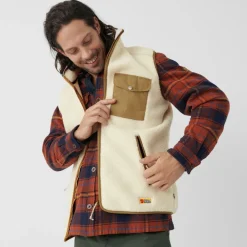 Heren Fjallraven Vardag pile fleece vest M