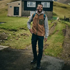 Heren Fjallraven Vardag pile fleece vest M