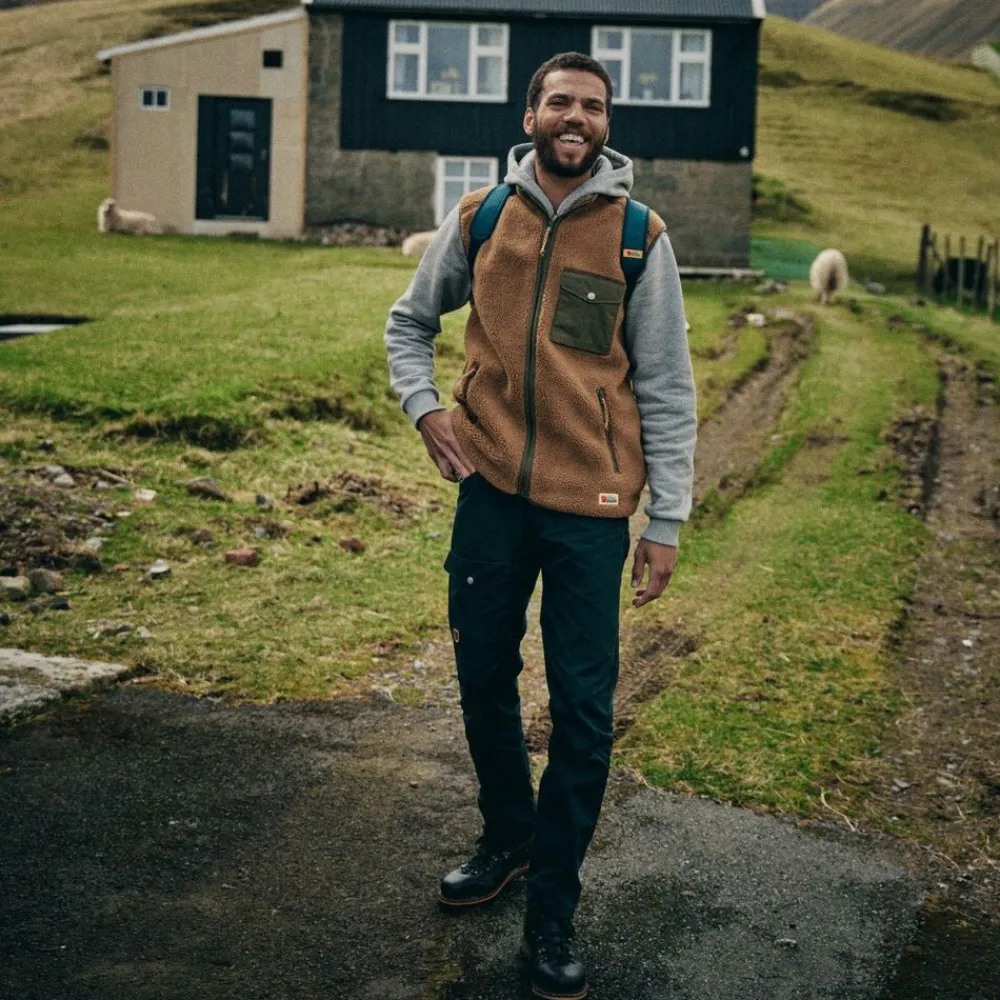 Heren Fjallraven Vardag pile fleece vest M